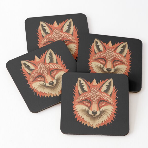 Item preview, Vibrant Geometric Fox – Colorful Cartoon Dog Animal Art designed and sold by Genius Geek.