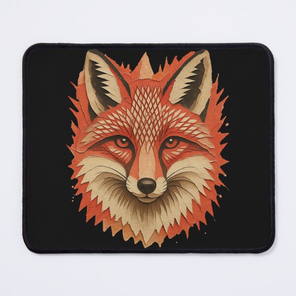 Item preview, Vibrant Geometric Fox – Colorful Cartoon Dog Animal Art designed and sold by Genius Geek.
