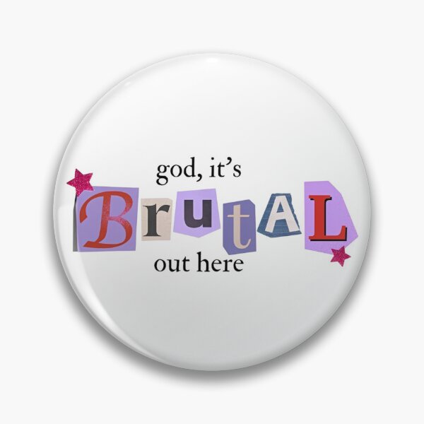 Item preview, God It's Brutal Out Here Olivia Rodrigo Sour Lyrics designed and sold by Worldofrat.