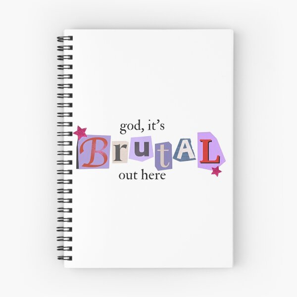 Item preview, God It's Brutal Out Here Olivia Rodrigo Sour Lyrics designed and sold by Worldofrat.