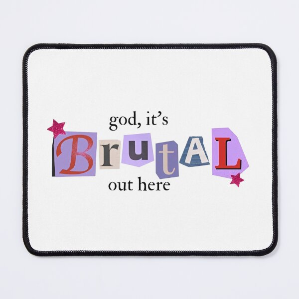 Item preview, God It's Brutal Out Here Olivia Rodrigo Sour Lyrics designed and sold by Worldofrat.