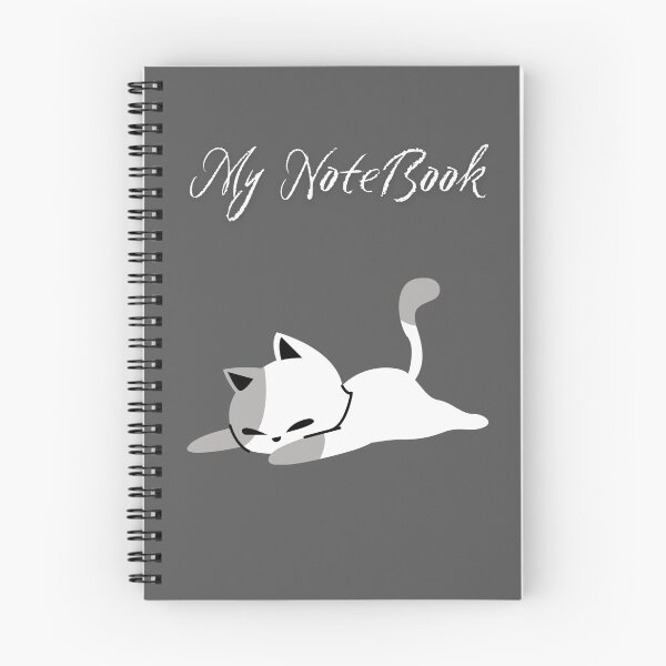 Item preview, Sleepy Cat My Notebook designed and sold by HappyMind25Std.