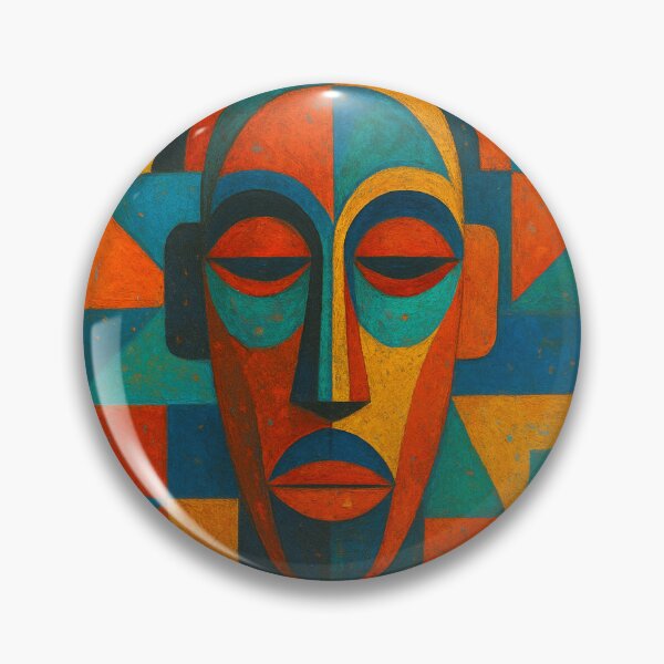 Item preview, African Mask Painting – Tribal African Art designed and sold by GalleryKauffeld.
