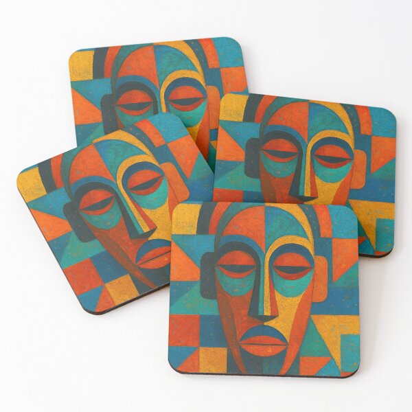Item preview, African Mask Painting – Tribal African Art designed and sold by GalleryKauffeld.