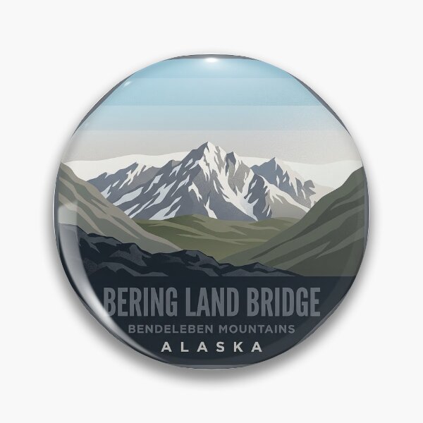 Item preview, Bendeleben Mountains Bering Land Bridge Alaska Sticker designed and sold by DetourDgn.