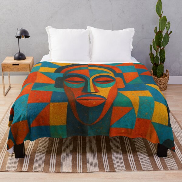 Item preview, African Mask Painting – Tribal African Art designed and sold by GalleryKauffeld.