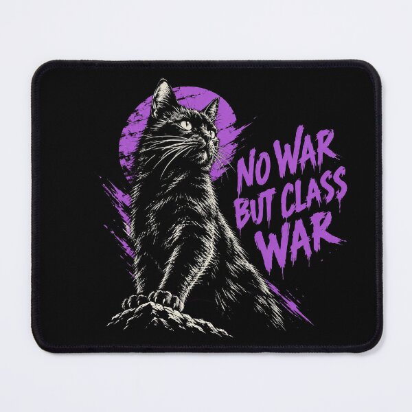 Item preview, No War But Class War Cat Retro Eat The Rich designed and sold by Bandnarelle.