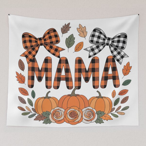 Item preview, Pumpkin Mama Fall Thanksgiving Pumpkin Floral Design designed and sold by Working Pajama.