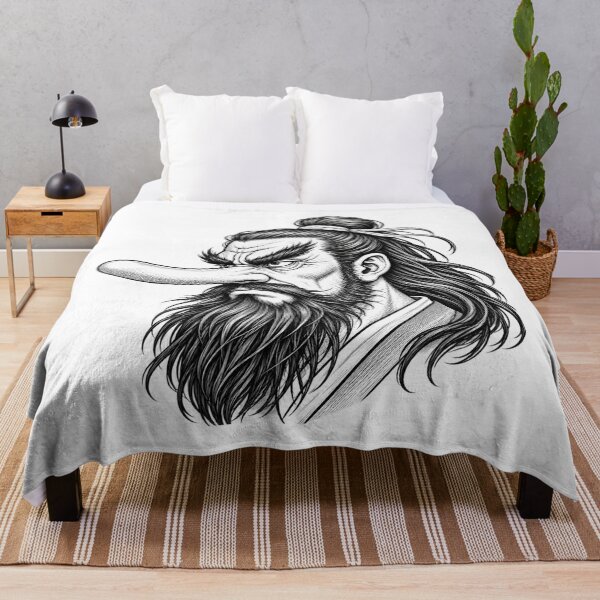 Item preview, Tengu Yokai – Japanese Folklore Black Ink Portrait designed and sold by onubi.