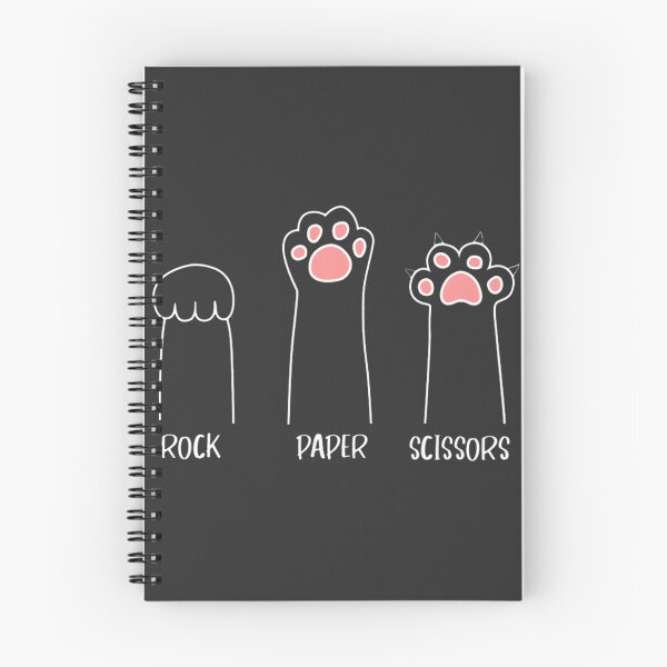 Item preview, Rock Paper Scissors Game with Cute Cat Paws Illustration designed and sold by Yobconcept.