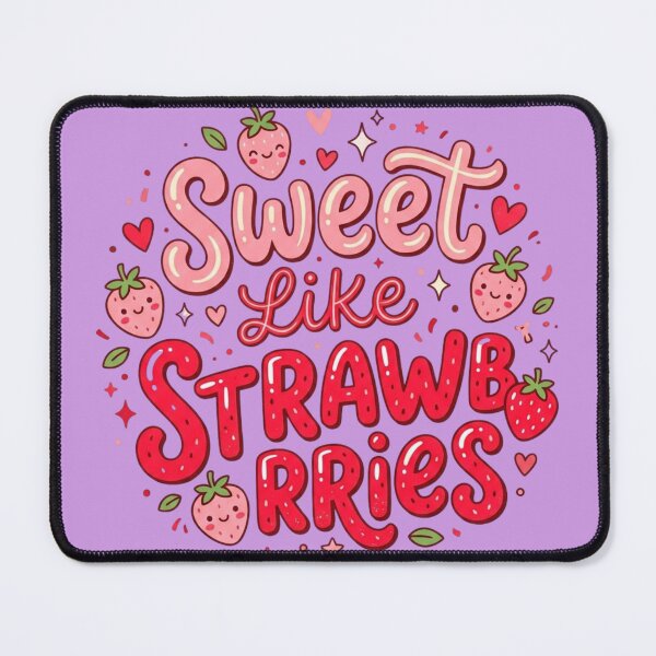 Item preview, Sweet Like Strawberries Cute Kawaii Strawberry T-Shirt designed and sold by RajDeals.