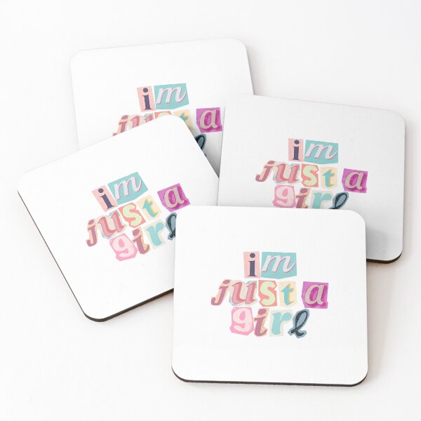 Item preview, I'm Just A Girl Ransom Note Y2K Aesthetic designed and sold by Worldofrat.