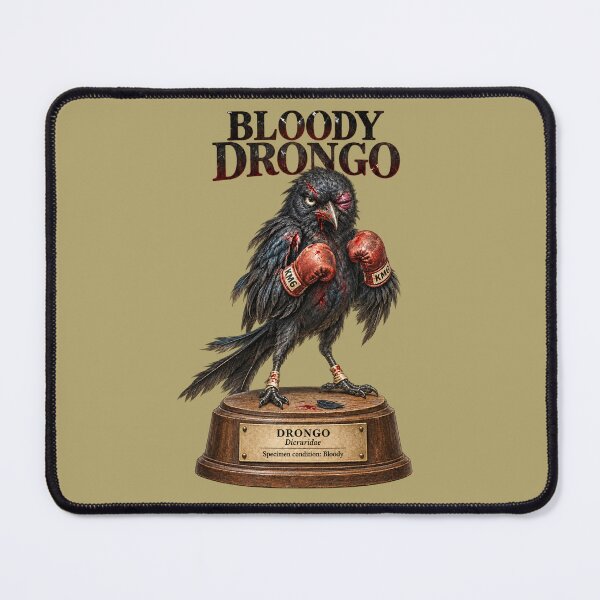 Item preview, Bloody Drongo – Funny Australian Bird Boxing Pun designed and sold by KissMy6 Industries.