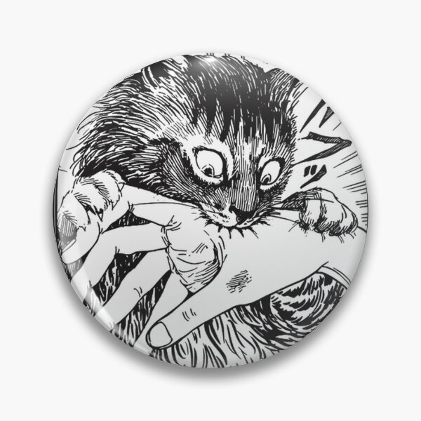 Item preview, Funny Cat Bite Illustration - Cute Cat Paw and Teeth Design designed and sold by Yobconcept.