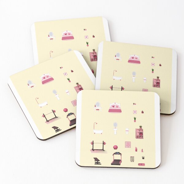 Item preview, Doll house re attach furniture stickers designed and sold by raineestuff.