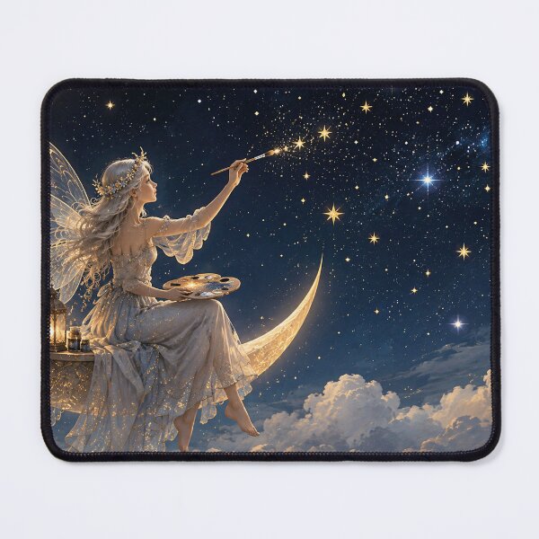 Item preview, Fairy Sitting on Crescent Moon designed and sold by ArcaneVisionArt.