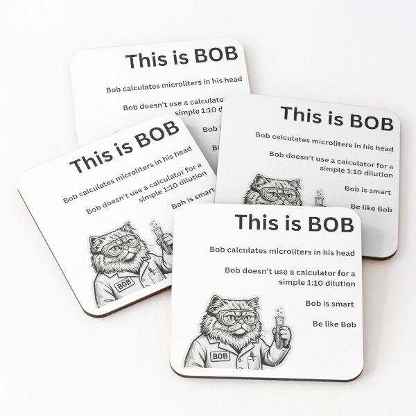 Item preview, Be like Bob Science Sticker - Funny Biotech Chem Gift designed and sold by the-lab-artist.