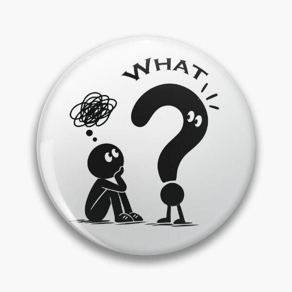 Item preview, What? Overthinking Funny Question Mark T-Shirt designed and sold by BongLines.