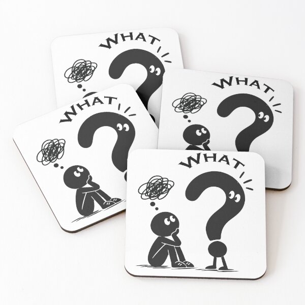 Item preview, What? Overthinking Funny Question Mark T-Shirt designed and sold by BongLines.