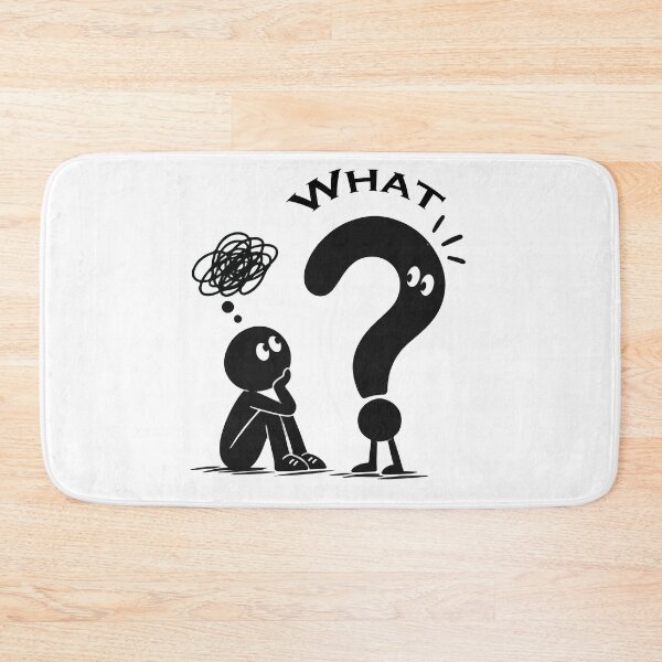Item preview, What? Overthinking Funny Question Mark T-Shirt designed and sold by BongLines.