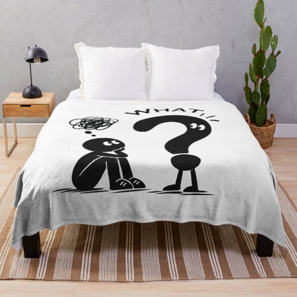 Item preview, What? Overthinking Funny Question Mark T-Shirt designed and sold by BongLines.