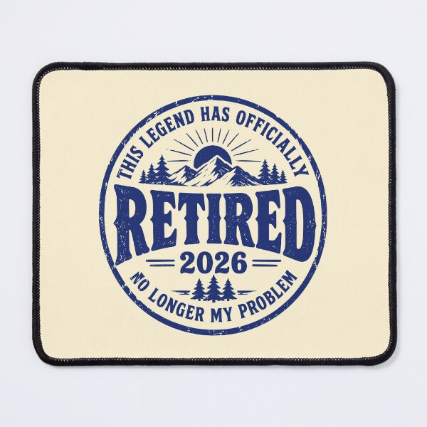 Item preview, Officially Retired 2026 Funny Retirement Badge Art designed and sold by 89shirts.