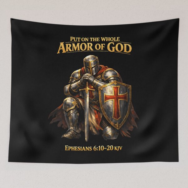 Item preview, Armor Of God Knight Ephesians 610-20 Kjv Christian Faith designed and sold by billiemerson.