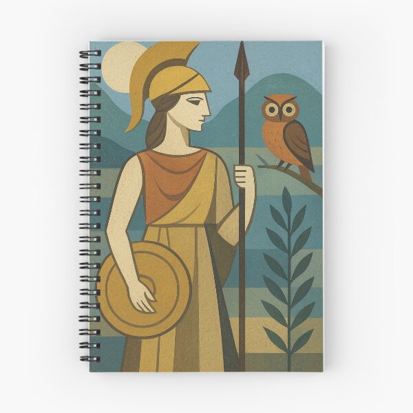 Item preview, Athena illustration – Divine Warrior Goddess of Greek Mythology designed and sold by GalleryKauffeld.