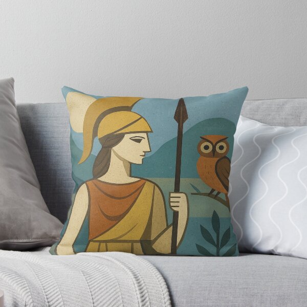 Item preview, Athena illustration – Divine Warrior Goddess of Greek Mythology designed and sold by GalleryKauffeld.