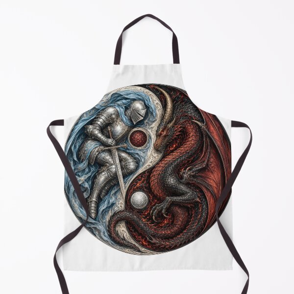 Item preview, Knight and Dragon Yin Yang designed and sold by FyreHorse Designs.