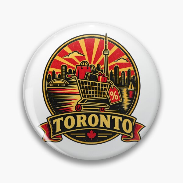 Item preview, Toronto Black Friday Shirt – Retro Shopping Deal Chaser Badge Design designed and sold by Globalcitytees.