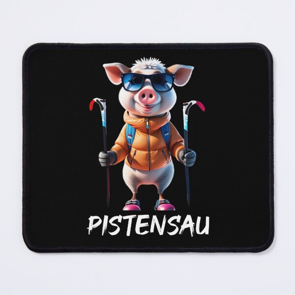 Item preview, Skiing Pig Funny Skier Ski Pig designed and sold by Loona97.