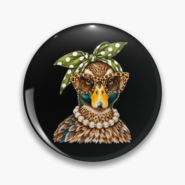 Item preview, Glam Mallard Duck Wearing Polka Dots Bandana, Hunting Season designed and sold by RuperDelois.