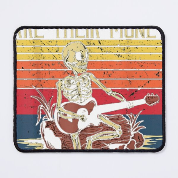 Item preview, Bones Are Their Money Skeleton Playing Guitar Retro Vintage designed and sold by JuarezRoy.