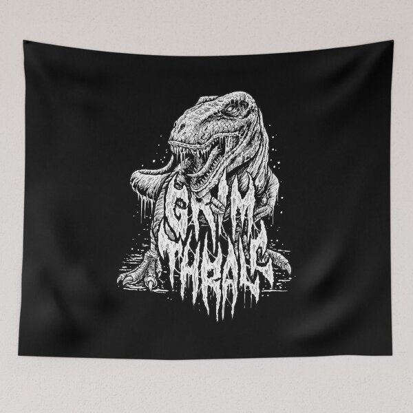 Item preview, Grim Thrall Dinosaur Metal Art Print designed and sold by CarlottaKubzfsg.