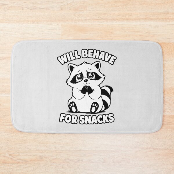 Item preview, Will Behave For Snacks Raccoon. Funny Cute Crying Sad Eyes designed and sold by MalisoStickers.