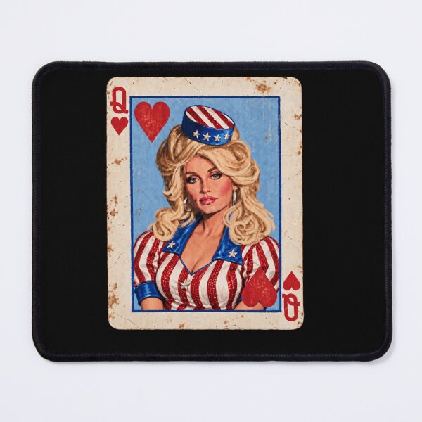 Item preview, Dolly Parton Queen Of Hearts Vintage Patriotic Playing Card designed and sold by SonnyGilmore.