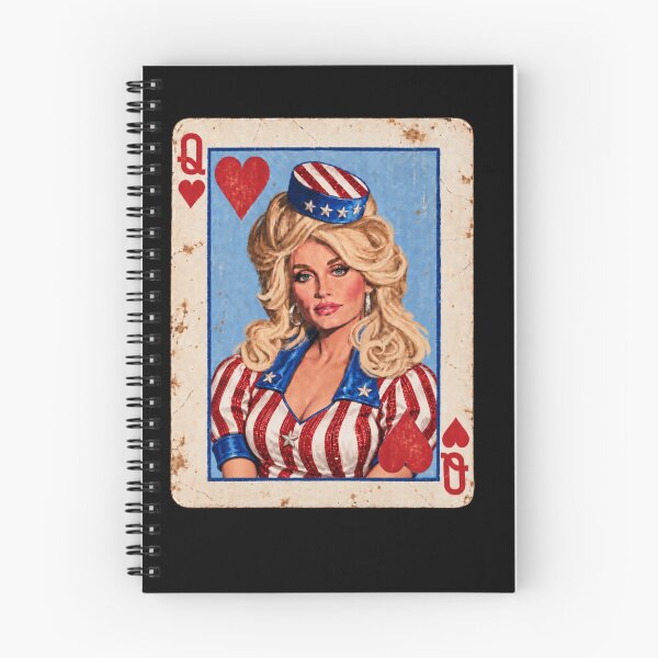 Item preview, Dolly Parton Queen Of Hearts Vintage Patriotic Playing Card designed and sold by SonnyGilmore.