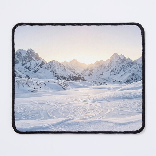 Item preview, Snowy Mountain Frozen Lake Flower of Life | Monkeybusiness designed and sold by monkeybusiness.pt.