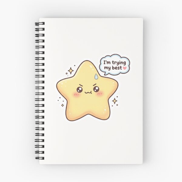 Item preview, I’m Trying My Best Kawaii Star Sticker designed and sold by Cerys-GS.
