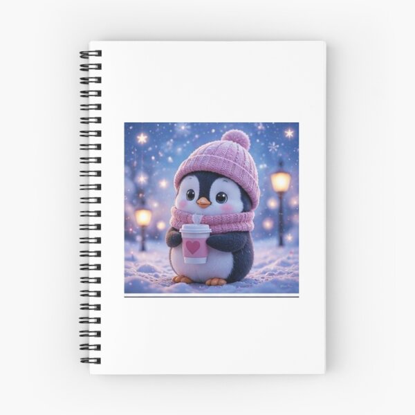 Item preview, Cute Penguin with Hot Cocoa Winter designed and sold by ThilankaDesign.