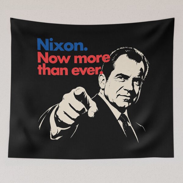 Item preview, Nixon Now More Than Ever Retro Red Blue Typography designed and sold by Biancadann.