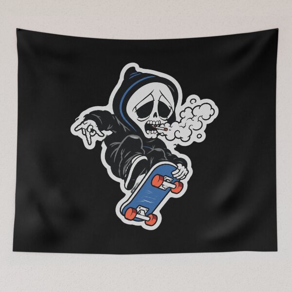 Item preview, Blind Reaper Skateboards Retro Hooded Skeleton designed and sold by BethanyAguirre.