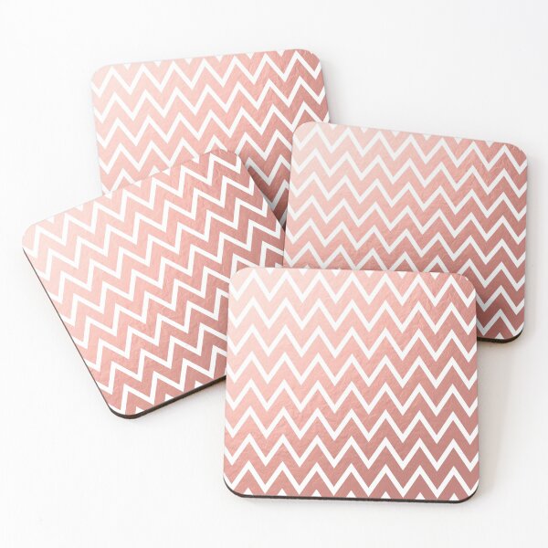 Item preview, Blush Pink Gold Chevron Print designed and sold by Elsy's Art.