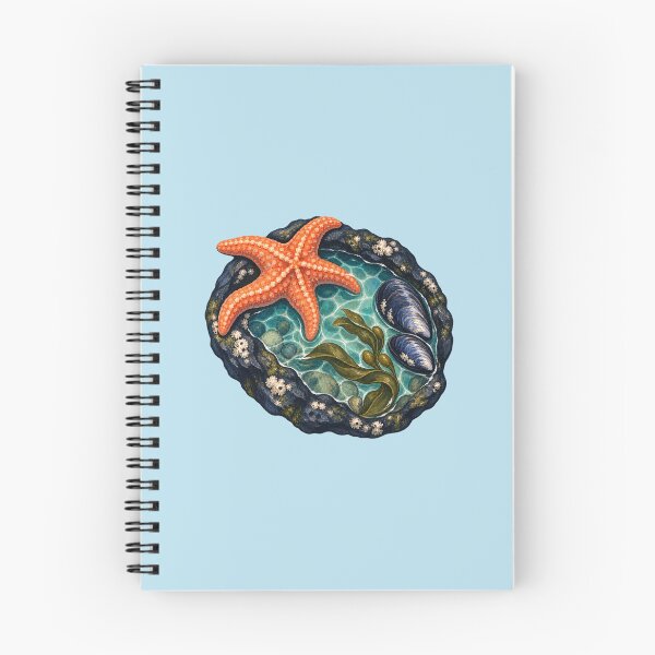 Item preview, Orange Sea Star in a Turquoise Tidepool designed and sold by Triple-NTH.