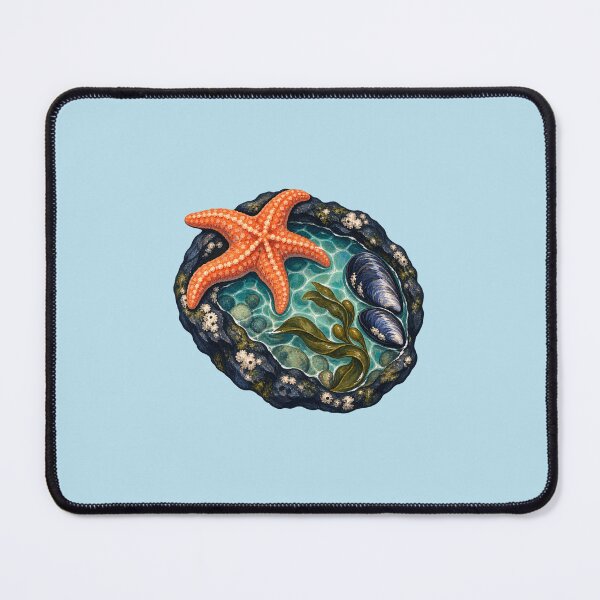 Item preview, Orange Sea Star in a Turquoise Tidepool designed and sold by Triple-NTH.