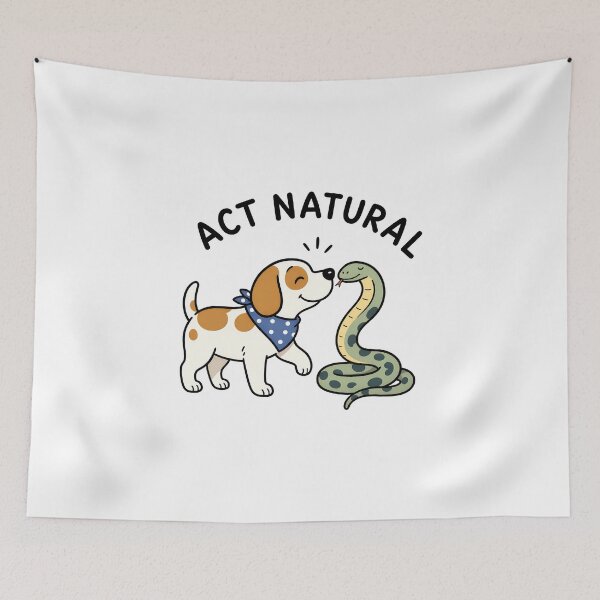 Item preview, Cute Dog Snake Act Natural Funny Animal Illustration designed and sold by SoyLamderma.