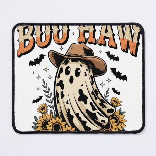 Item preview, Boo Haw Cowgirl Ghost Halloween Fall Western Design designed and sold by Working Pajama.