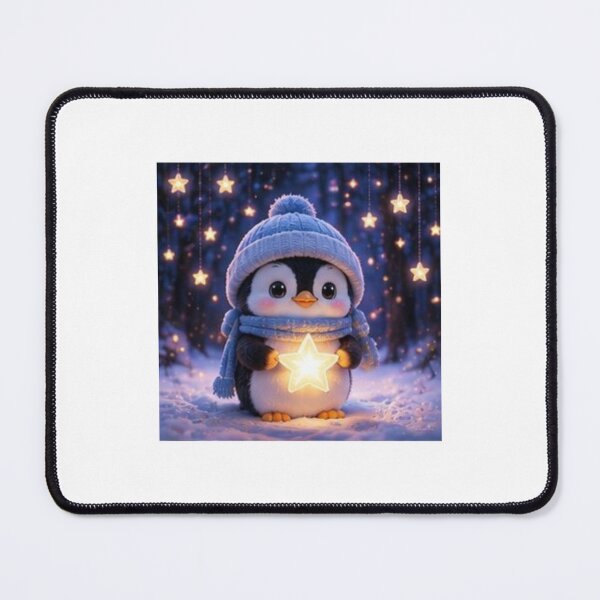 Item preview, Cute Penguin Holding Magic Star designed and sold by ThilankaDesign.