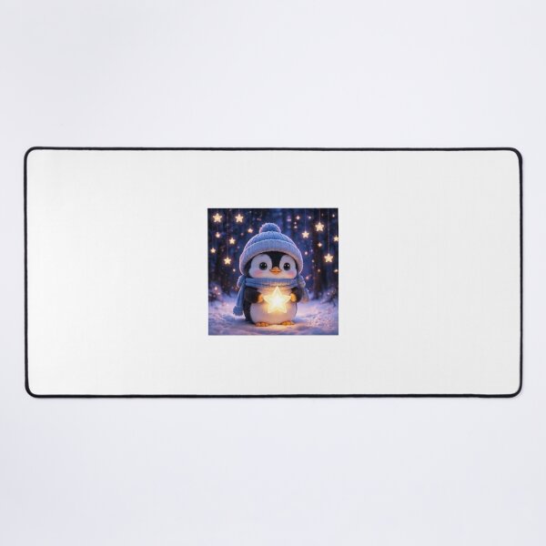 Item preview, Cute Penguin Holding Magic Star designed and sold by ThilankaDesign.